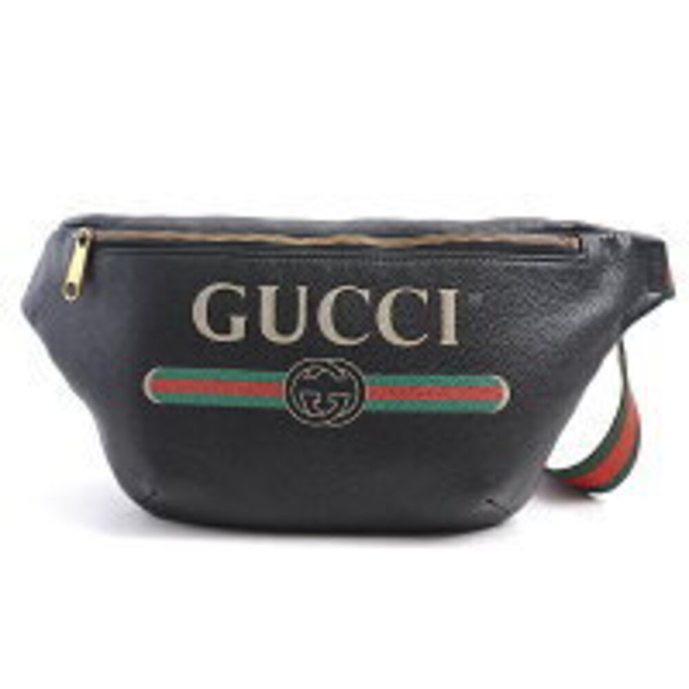 Gucci bag logo waist Body Bum Crossbody Belt black